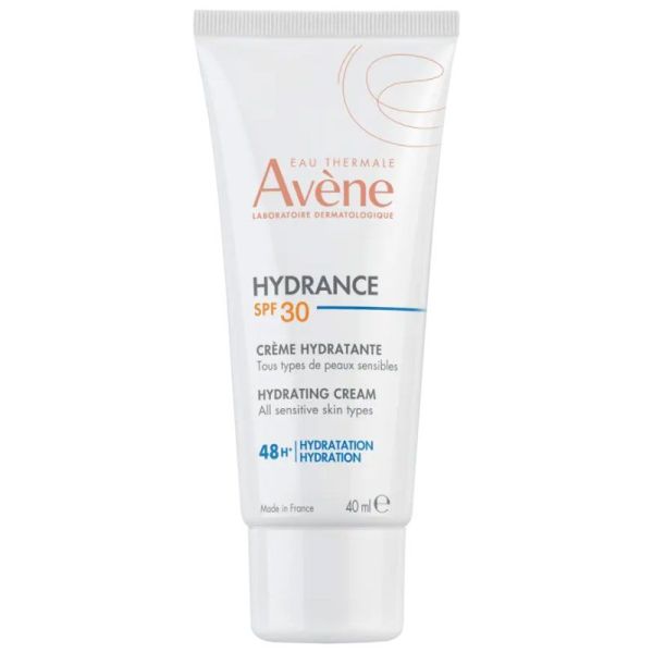 Avène Hydrance SPF 30 Crème hydratante 48h tous types de peaux sensibles (40 ml)