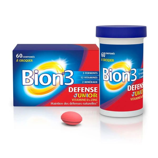 Bion3 Défense Junior maintien des défenses naturelles (60 comprimés)