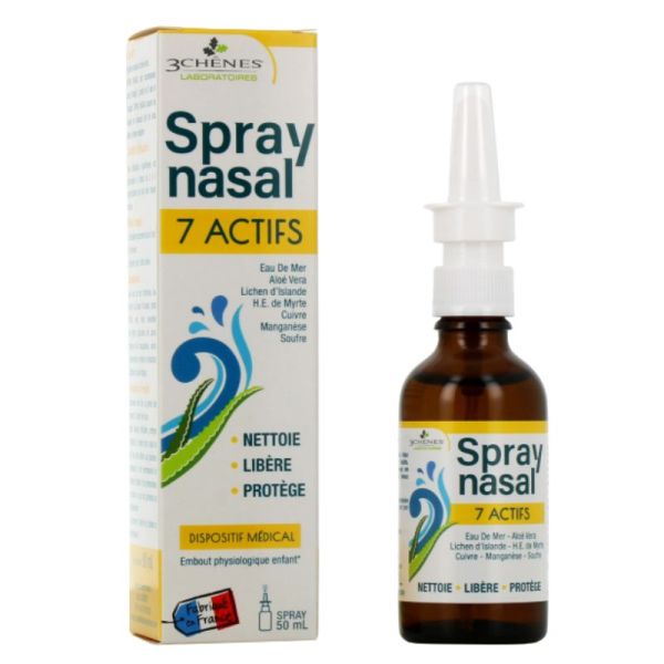 Spray Nasal 7 Actifs Hygiène Nasale Famille (50ml)
