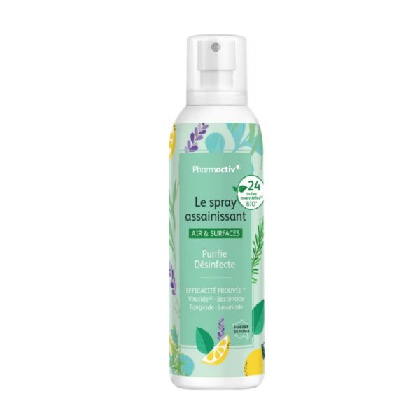 PHARMACTIV Spray Assainissant aux 24 Huiles Essentielles Bio 200ml
