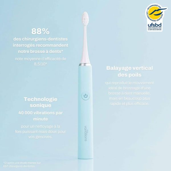 My Variations Brosse à dents électrique sonique Bleue (x1)