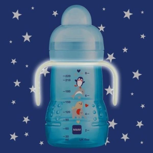 MAM Biberon de Transition Trainer+ Débit 3 Vert (220 ml)