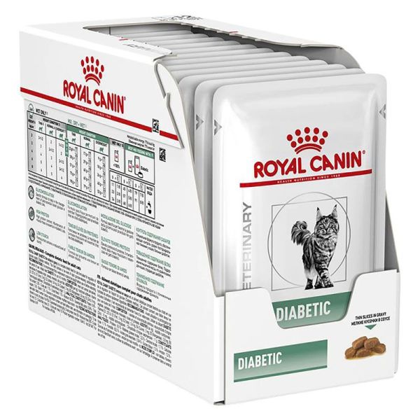 Diabetic aliment diététique complet pour chats (12 x 85 g)