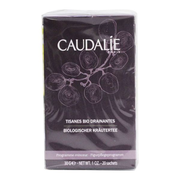 Caudalie Tisanes bio drainantes Aide minceur - 20 Sachets de 30g