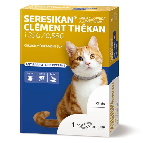 Clément Thékan Seresikan Collier antiparasitaire pour chat (x1)