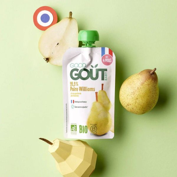 Good Goût Baby Purée bio Poire Williams bébé dès 4 mois (120 g)