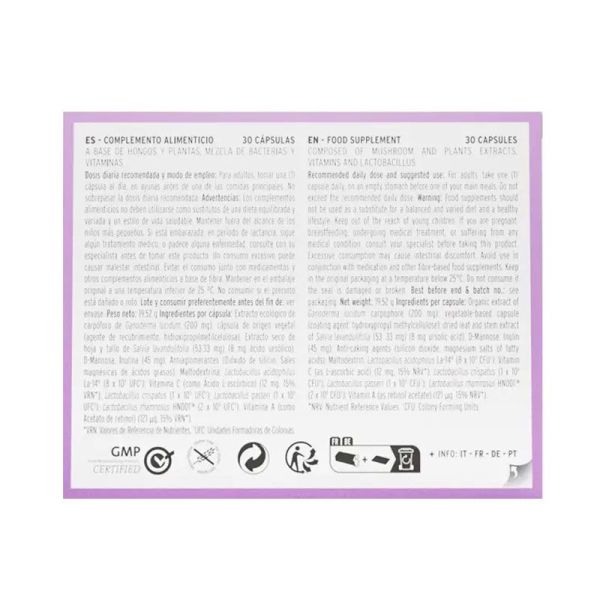Hifas da Terra Hifas-Intima Oral Prébiotiques et probiotiques vaginaux (30 gélules)