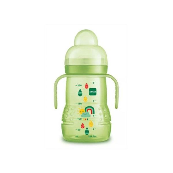 MAM Biberon de Transition Trainer+ Débit 3 Vert (220 ml)