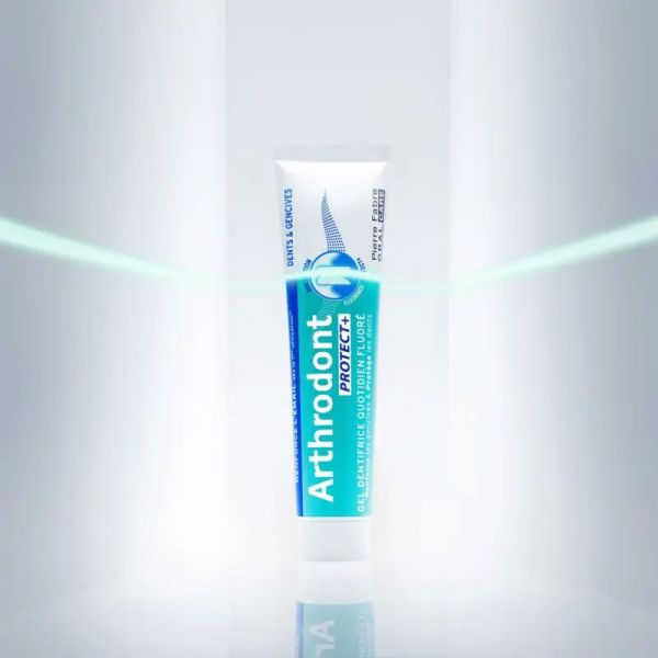 Arthrodont Protect+ Gel dentifrice quotidien fluoré, protection gencives et dents (2 x 75 ml)