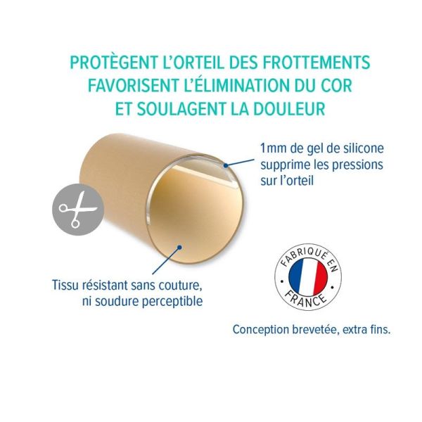 Epitact Digitube Protège-Orteils Epithelium 26 pour Cors (Taille L) (3 x 10 cm)
