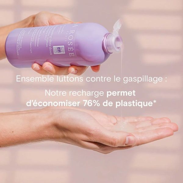 La Rosée Shampoing ultra-doux à la kératine végétale et au lupin bio (recharge 400 ml)