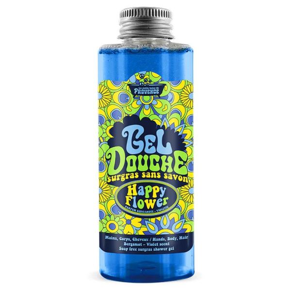 Coffret Shower Power Happy Flower (4 savons 50g + gel-douche 100 ml + lunettes)