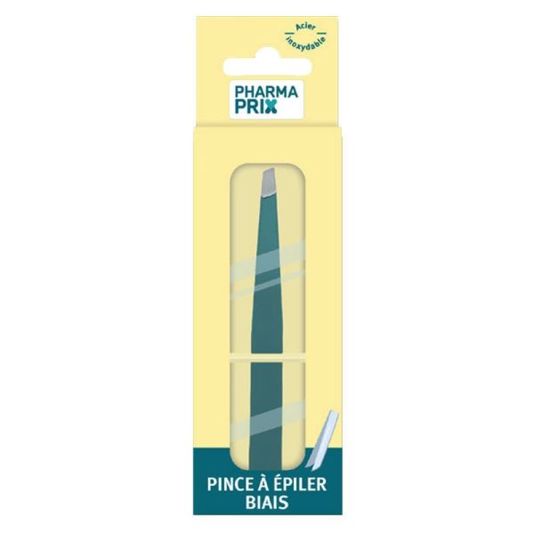 Pharmaprix Pince à Épiler Biais en acier inoxydable (x1)