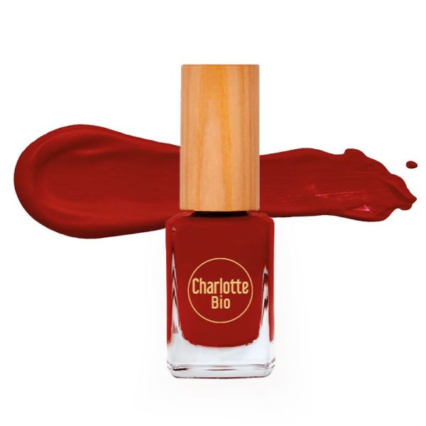 Charlotte Bio Le Vernis à Ongles vegan et green - Rouge Bordeaux (10 ml)