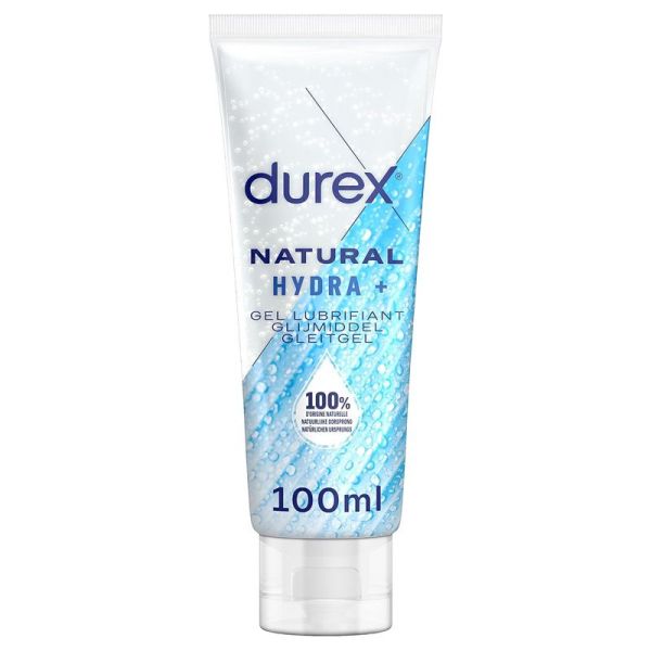 Durex Gel Lubrifiant Natural Hydra+ à l'Acide Hyaluronique (100 ml)