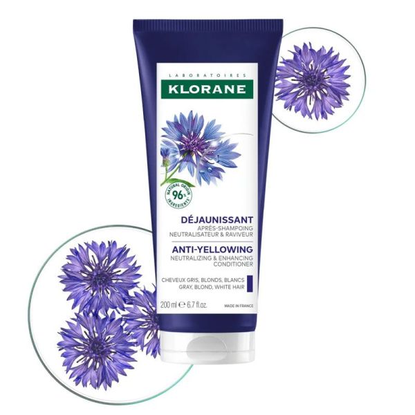 Après-shampoing déjaunissant neutralisateur et raviveur à la Centaurée Bio (200 ml)