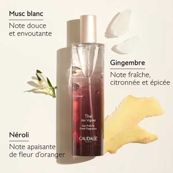 Coffret Thé des Vignes Noël 2025 édition limitée (Eau fraîche, bougie, gel douche)