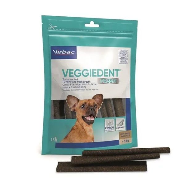 VeggieDent Fr3sh taille XS chien de moins de 5 kg (15 lamelles)