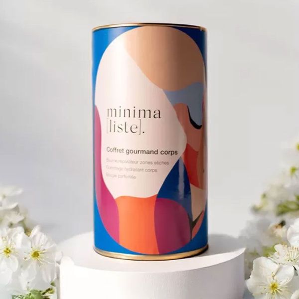 Minimaliste Coffret Gourmand Corps (baume, gommage, bougie)