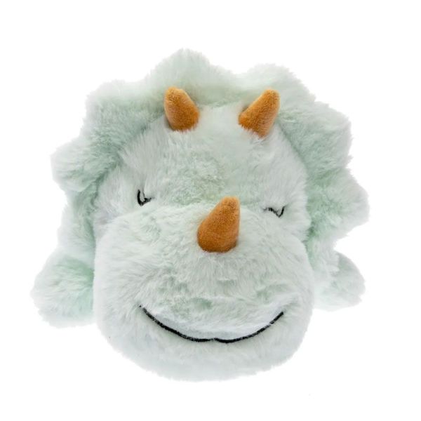 Pelucho Bouillotte sèche peluche Tricératops aux grains de blé et fleurs de lavande