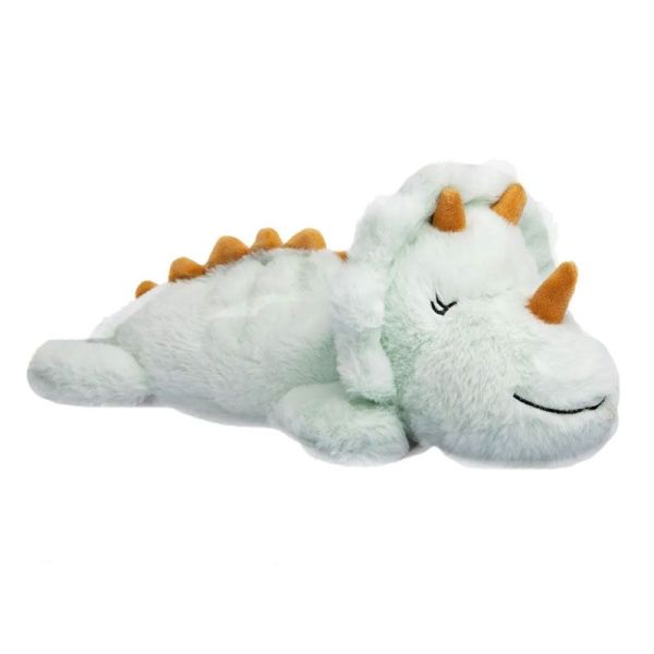 Pelucho Bouillotte sèche peluche Tricératops aux grains de blé et fleurs de lavande