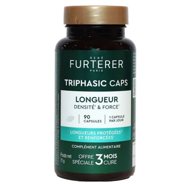 Triphasic Active Grow Caps Longeur densité & force (90 capsules)