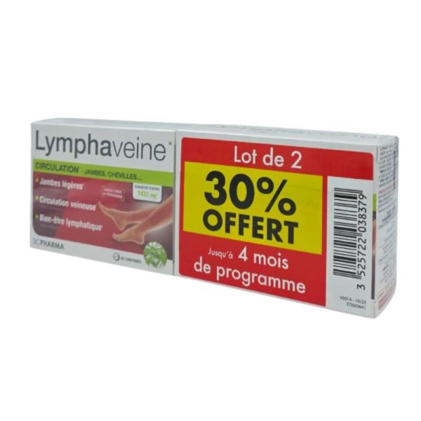 3CPharma Lymphaveine (lot de 2 x 60 comprimés)