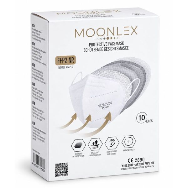 Moonlex Masque FFP2 à 5 couches (x10)