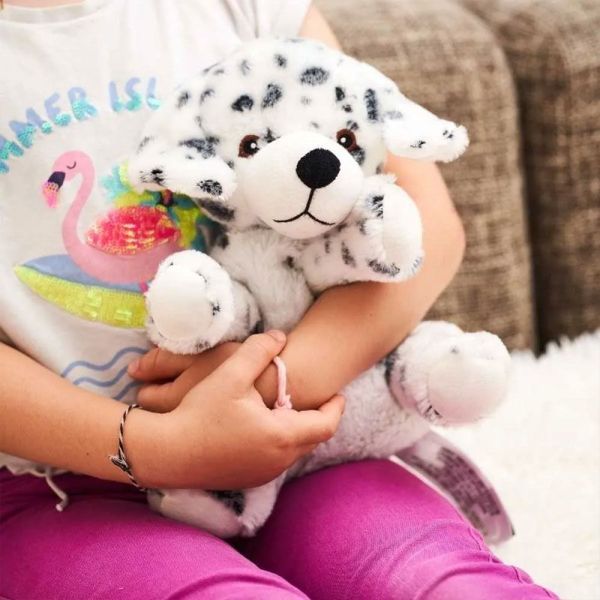 Pelucho Bouillotte sèche peluche Dalmatien aux grains de blé et fleurs de lavande