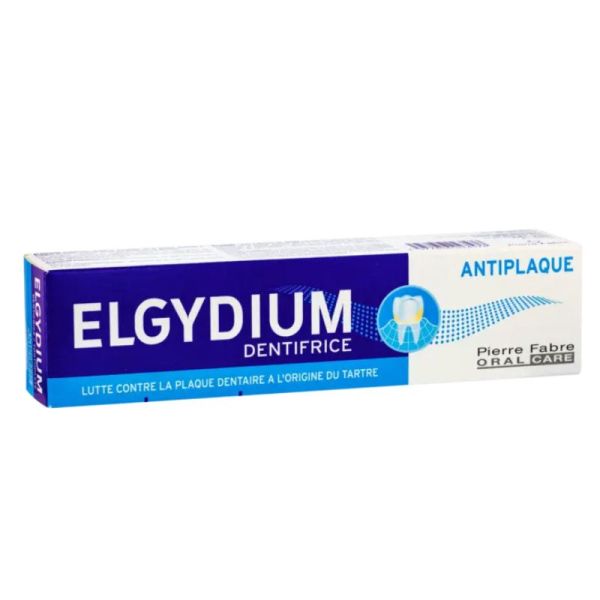 Elgydium Dentifrice Antiplaque, réduit la plaque dentaire & reminéralise (75 ml)