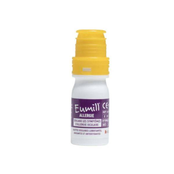 Eumill Allergie Gouttes oculaires lubrifiantes, apaisantes et antioxydantes (10 ml)