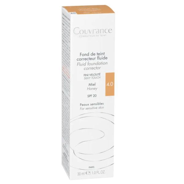 Avène Couvrance Fond de teint correcteur fluide teinte Miel 4.0 (30 ml)