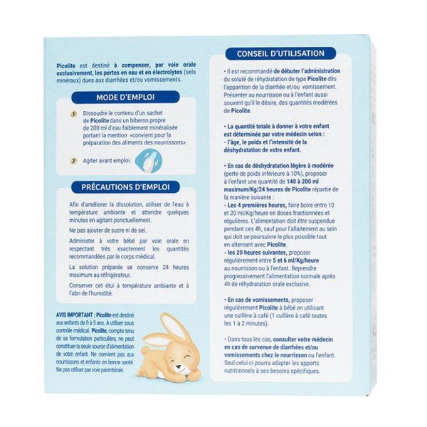 Picot Expert Picolite soluté de réhydratation orale (10 x 18 g)