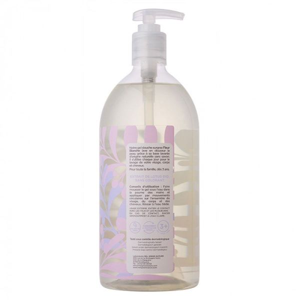 MKL Green Nature gel douche surgras Bio Fleur Blanche (1l)