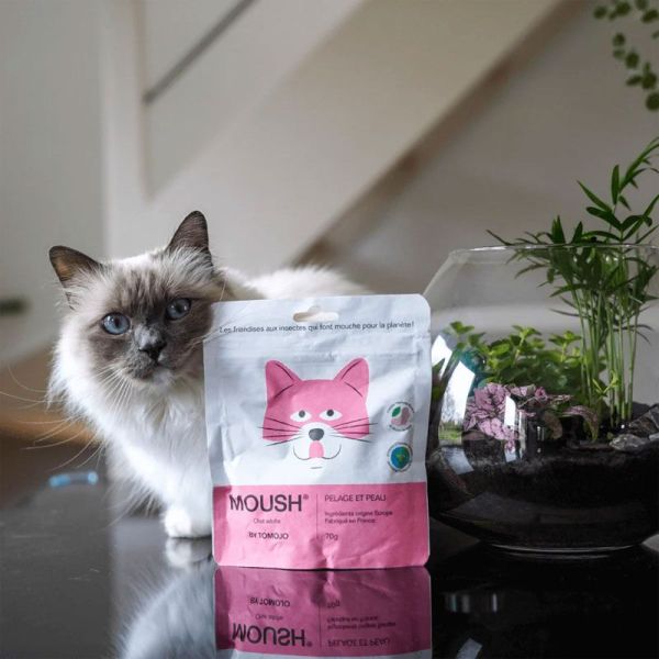 Moush friandises pour chats pelage & peau (70 g)