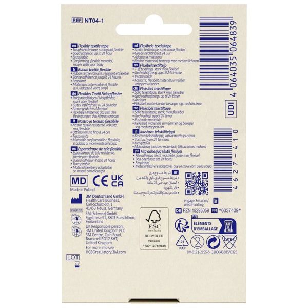 3M Nexcare Sparadrap Flexible en ruban (4,2 m x 12,5 mm)