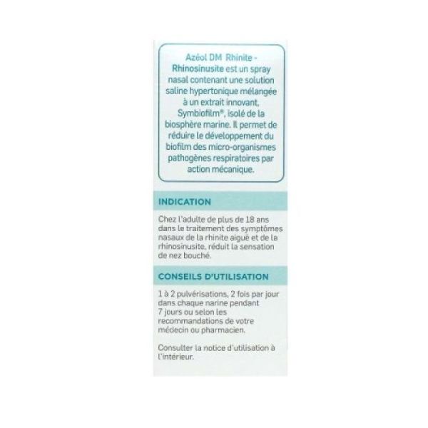 Azéol DM Rhume/Rhinite spray nasal pour adultes (20 ml)