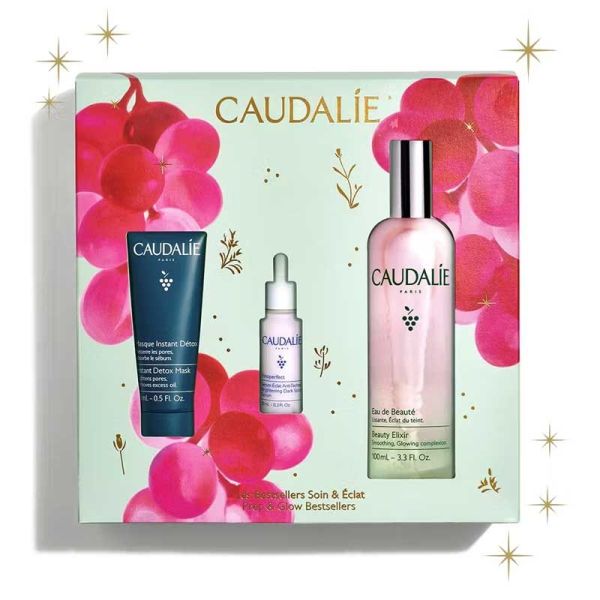 Coffret Trio Bestsellers Noël 2025 : Eau de Beauté, Masque Détox, Sérum Anti-tâches