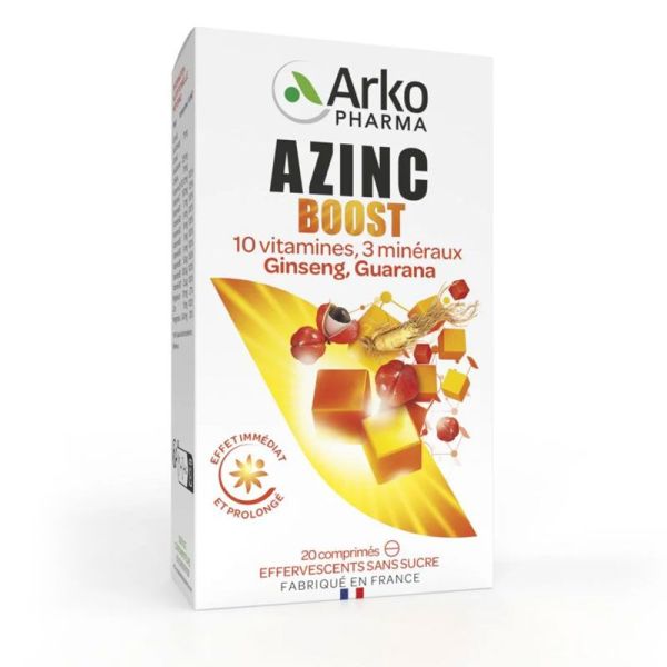 Arkopharma Azinc Boost fatigue & énergie (20 comprimés)