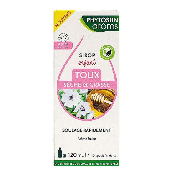 Phytosun Arôms Sirop Toux Sèche et Grasse Enfant 120Ml