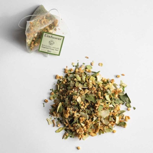 L'infuseur Bouillon Infusé Poireau Gingembre bio (15 sachets)