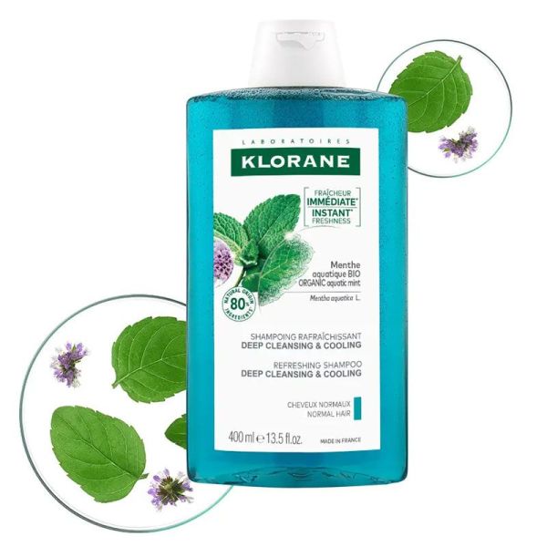 Shampoing Détox à la Menthe Aquatique Bio (400 ml)