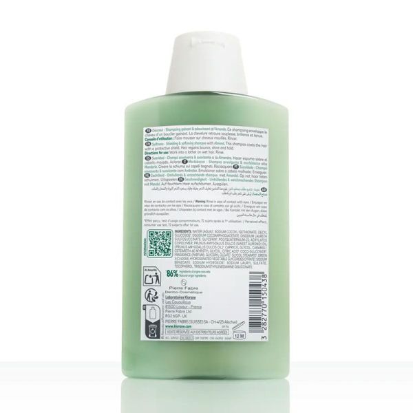 Klorane Shampoing Douceur à l'Amande médicinale (200 ml)