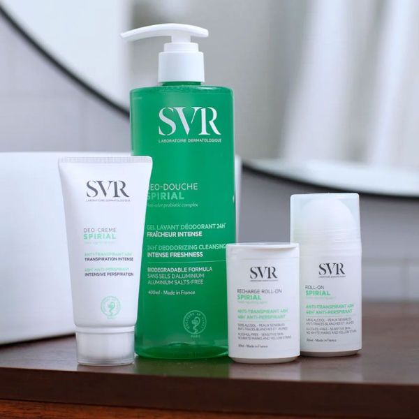 SVR Spirial Déo-Crème anti-transpirant 48h, transpiration intense (50 ml)