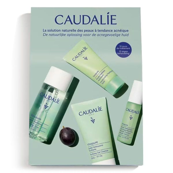 Caudalie Vinopure Coffret découverte Starter Kit Anti-Imperfections à l'Acide Salicylique