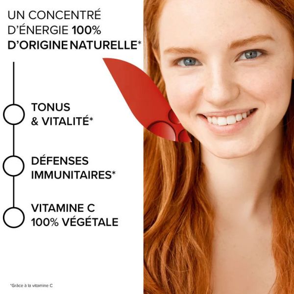 Azinc Végétal Acérola 1000 vitamine C 100% végétale (30 comprimés)