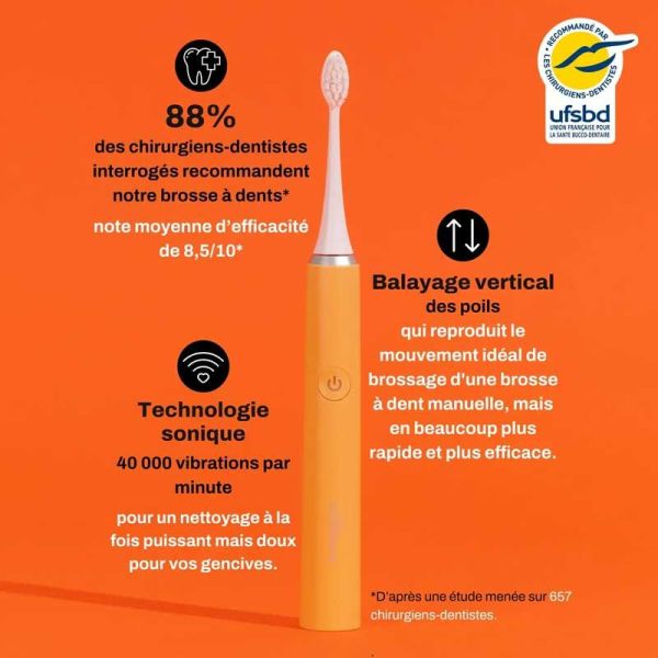 My Variations Brosse à dents électrique sonique Orange (x1)