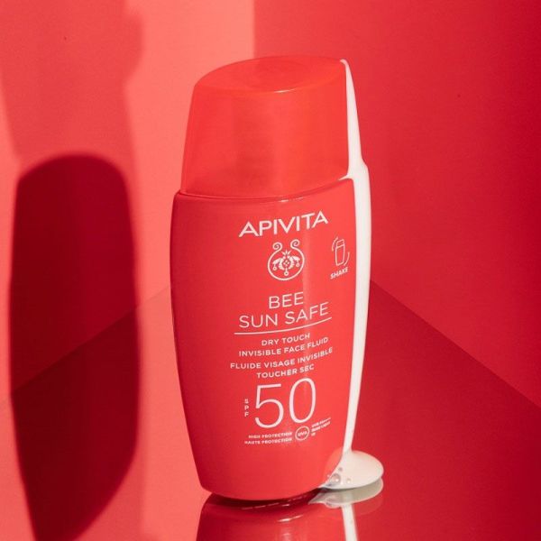 Apivita Bee Sun Safe Fluide Visage Invisible Toucher Sec SPF50 (50 ml)