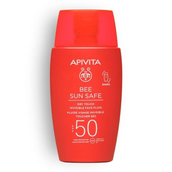 Apivita Bee Sun Safe Fluide Visage Invisible Toucher Sec SPF50 (50 ml)