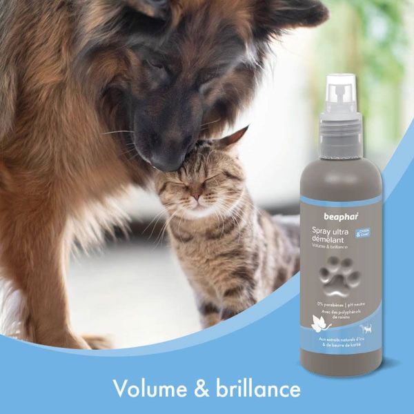 Beaphar Spray ultra démêlant volume & brillance pour chats & chiens (200 ml)
